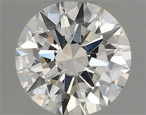 Picture of Natural Diamond 0.40 Carats, Round with Excellent Cut, J Color, VS2 Clarity and Certified by GIA