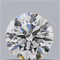 Natural Diamond 0.50 Carats, Round with Excellent Cut, J Color, VS2 Clarity and Certified by GIA