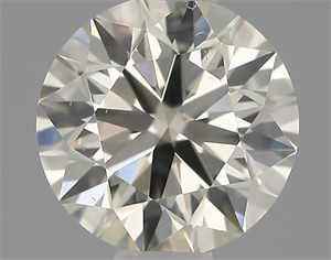 Picture of Natural Diamond 0.53 Carats, Round with Excellent Cut, J Color, VS2 Clarity and Certified by IGI