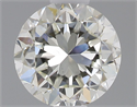 Natural Diamond 0.50 Carats, Round with Good Cut, J Color, VS1 Clarity and Certified by IGI