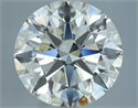 Natural Diamond 4.01 Carats, Round with Excellent Cut, J Color, VVS1 Clarity and Certified by IGI