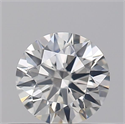 Natural Diamond 0.43 Carats, Round with Excellent Cut, H Color, SI1 Clarity and Certified by GIA