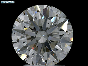 Picture of Natural Diamond 3.03 Carats, Round with Excellent Cut, H Color, SI1 Clarity and Certified by GIA