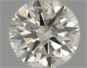 Natural Diamond 0.50 Carats, Round with Very Good Cut, J Color, I1 Clarity and Certified by IGI