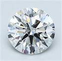 Natural Diamond 1.40 Carats, Round with Excellent Cut, E Color, VVS1 Clarity and Certified by GIA