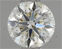 Natural Diamond 0.46 Carats, Round with Excellent Cut, K Color, VS2 Clarity and Certified by IGI