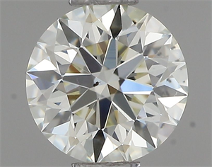 Picture of Natural Diamond 0.46 Carats, Round with Excellent Cut, K Color, VS2 Clarity and Certified by IGI