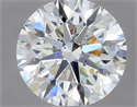 Natural Diamond 0.55 Carats, Round with Excellent Cut, K Color, VS2 Clarity and Certified by GIA