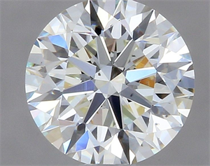 Picture of Natural Diamond 0.55 Carats, Round with Excellent Cut, K Color, VS2 Clarity and Certified by GIA