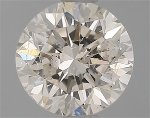 Picture of Natural Diamond 0.69 Carats, Round with Good Cut, J Color, I1 Clarity and Certified by IGI