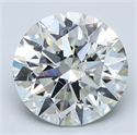 Natural Diamond 5.03 Carats, Round with Excellent Cut, I Color, SI1 Clarity and Certified by GIA