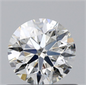 Natural Diamond 0.50 Carats, Round with Excellent Cut, J Color, VS2 Clarity and Certified by GIA