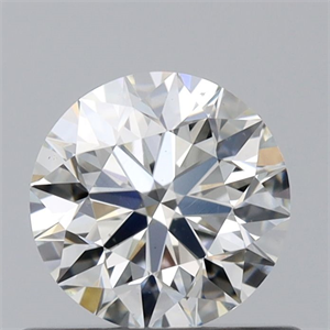 Picture of Natural Diamond 0.50 Carats, Round with Excellent Cut, J Color, VS2 Clarity and Certified by GIA