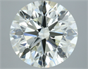 Natural Diamond 6.01 Carats, Round with Excellent Cut, K Color, VS2 Clarity and Certified by IGI