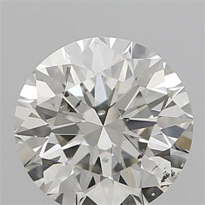 Picture of Natural Diamond 0.71 Carats, Round with Excellent Cut, K Color, SI2 Clarity and Certified by GIA