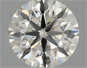 Natural Diamond 0.53 Carats, Round with Excellent Cut, I Color, VS2 Clarity and Certified by IGI