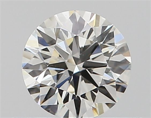 Picture of Natural Diamond 0.42 Carats, Round with Excellent Cut, I Color, VS2 Clarity and Certified by GIA