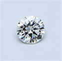 Natural Diamond 0.40 Carats, Round with Very Good Cut, H Color, VS2 Clarity and Certified by GIA