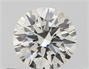 Natural Diamond 0.40 Carats, Round with Excellent Cut, J Color, SI1 Clarity and Certified by GIA