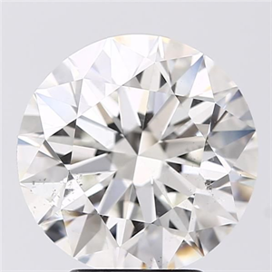 Picture of Natural Diamond 3.80 Carats, Round with Excellent Cut, H Color, SI2 Clarity and Certified by GIA