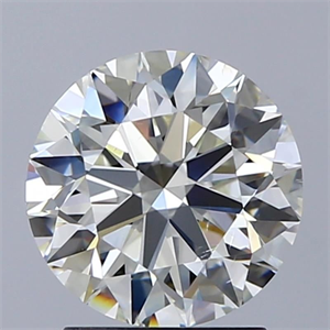 Picture of Natural Diamond 2.00 Carats, Round with Excellent Cut, J Color, SI1 Clarity and Certified by GIA