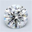 Natural Diamond 1.60 Carats, Round with Excellent Cut, E Color, VVS2 Clarity and Certified by GIA