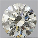 Natural Diamond 0.40 Carats, Round with Very Good Cut, H Color, VVS2 Clarity and Certified by GIA