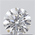 Natural Diamond 0.40 Carats, Round with Excellent Cut, E Color, SI1 Clarity and Certified by GIA