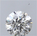 Natural Diamond 0.40 Carats, Round with Excellent Cut, H Color, VVS1 Clarity and Certified by GIA