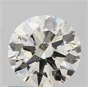 Natural Diamond 0.70 Carats, Round with Excellent Cut, J Color, SI1 Clarity and Certified by IGI