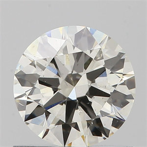 Picture of Natural Diamond 0.70 Carats, Round with Excellent Cut, J Color, SI1 Clarity and Certified by IGI