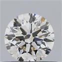 Natural Diamond 0.43 Carats, Round with Excellent Cut, J Color, VS2 Clarity and Certified by GIA