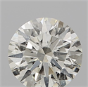 Natural Diamond 0.53 Carats, Round with Excellent Cut, J Color, SI2 Clarity and Certified by IGI