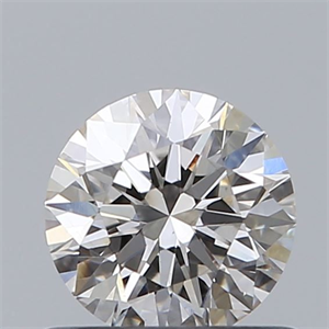 Picture of Natural Diamond 0.55 Carats, Round with Excellent Cut, I Color, VS2 Clarity and Certified by GIA