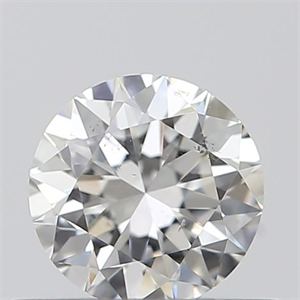 Picture of Natural Diamond 0.40 Carats, Round with Very Good Cut, H Color, SI1 Clarity and Certified by GIA