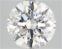 Natural Diamond 3.62 Carats, Round with Excellent Cut, F Color, FL Clarity and Certified by GIA