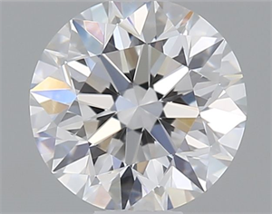 Picture of Natural Diamond 0.40 Carats, Round with Excellent Cut, D Color, VVS1 Clarity and Certified by GIA