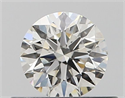 Natural Diamond 0.41 Carats, Round with Excellent Cut, I Color, VS1 Clarity and Certified by GIA