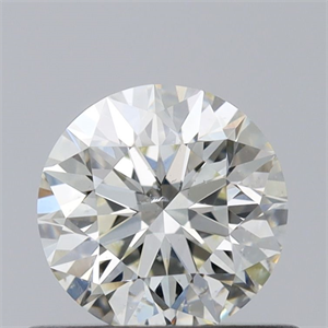 Picture of Natural Diamond 0.60 Carats, Round with Excellent Cut, K Color, SI2 Clarity and Certified by GIA