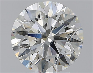 Picture of Natural Diamond 2.71 Carats, Round with Excellent Cut, I Color, SI2 Clarity and Certified by GIA