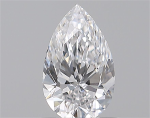 Picture of Natural Diamond 0.70 Carats, Pear with  Cut, D Color, IF Clarity and Certified by GIA