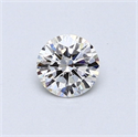 Natural Diamond 0.40 Carats, Round with Very Good Cut, H Color, VVS2 Clarity and Certified by GIA