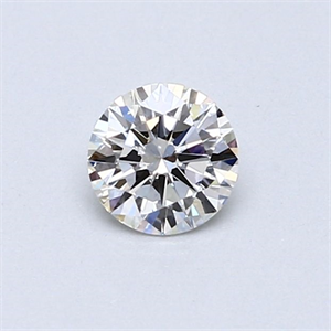 Picture of Natural Diamond 0.40 Carats, Round with Very Good Cut, H Color, VVS2 Clarity and Certified by GIA