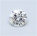 Natural Diamond 0.41 Carats, Round with Excellent Cut, F Color, VS1 Clarity and Certified by GIA