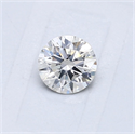 Natural Diamond 0.40 Carats, Round with Very Good Cut, G Color, I1 Clarity and Certified by GIA