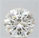 Natural Diamond 4.01 Carats, Round with Excellent Cut, H Color, VS2 Clarity and Certified by IGI