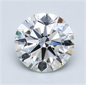 Natural Diamond 1.40 Carats, Round with Excellent Cut, D Color, VVS1 Clarity and Certified by GIA