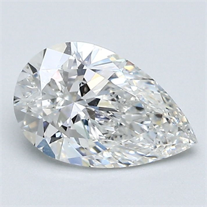 Picture of Natural Diamond 1.20 Carats, Pear with  Cut, F Color, VVS2 Clarity and Certified by GIA