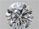 Natural Diamond 0.41 Carats, Round with Excellent Cut, H Color, SI1 Clarity and Certified by GIA