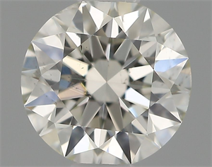 Picture of Natural Diamond 0.50 Carats, Round with Excellent Cut, I Color, SI1 Clarity and Certified by IGI